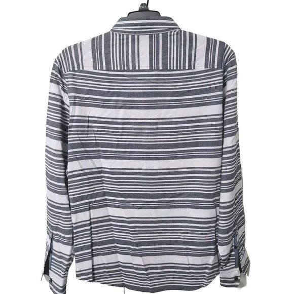 Original Penguin Mens XL Gray White Button Down Shirt Heritage Slim Fit … - Picture 2 of 14